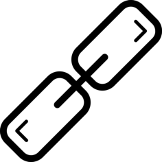 Connected Links Editable Svg Line Art, Free Vectors File